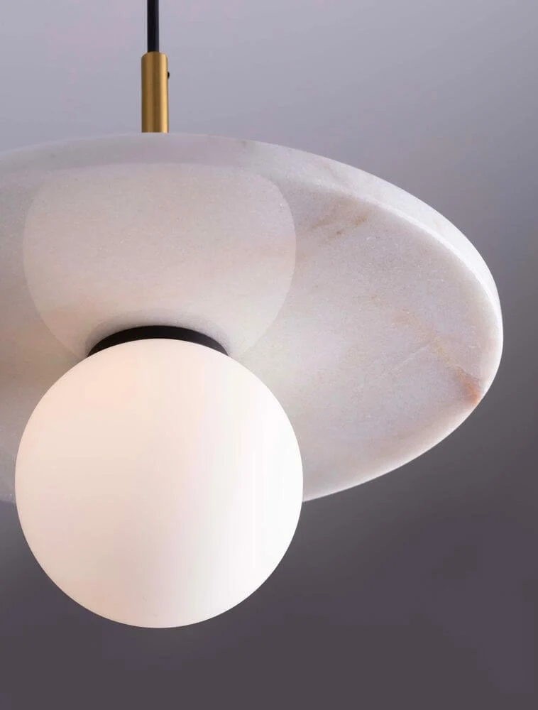 Idor Pendelleuchte Ø 30cm G9 Marmor