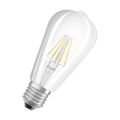 OSRAM Dimmbare FILAMENT LED-Lampe LED SUPERSTAR+ CL Edison FIL 60 dim 5,8W/927, CRI90 E27