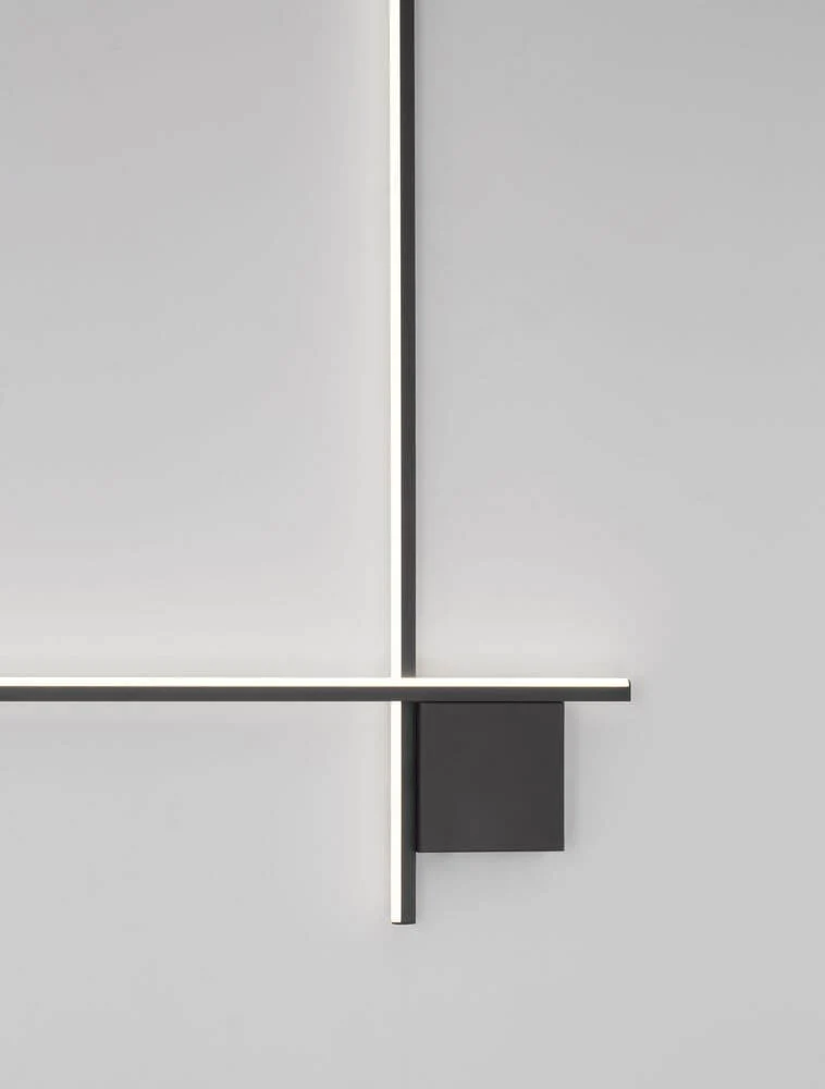 Cross LED Wandleuchte 80cm 2-flammig 2700K