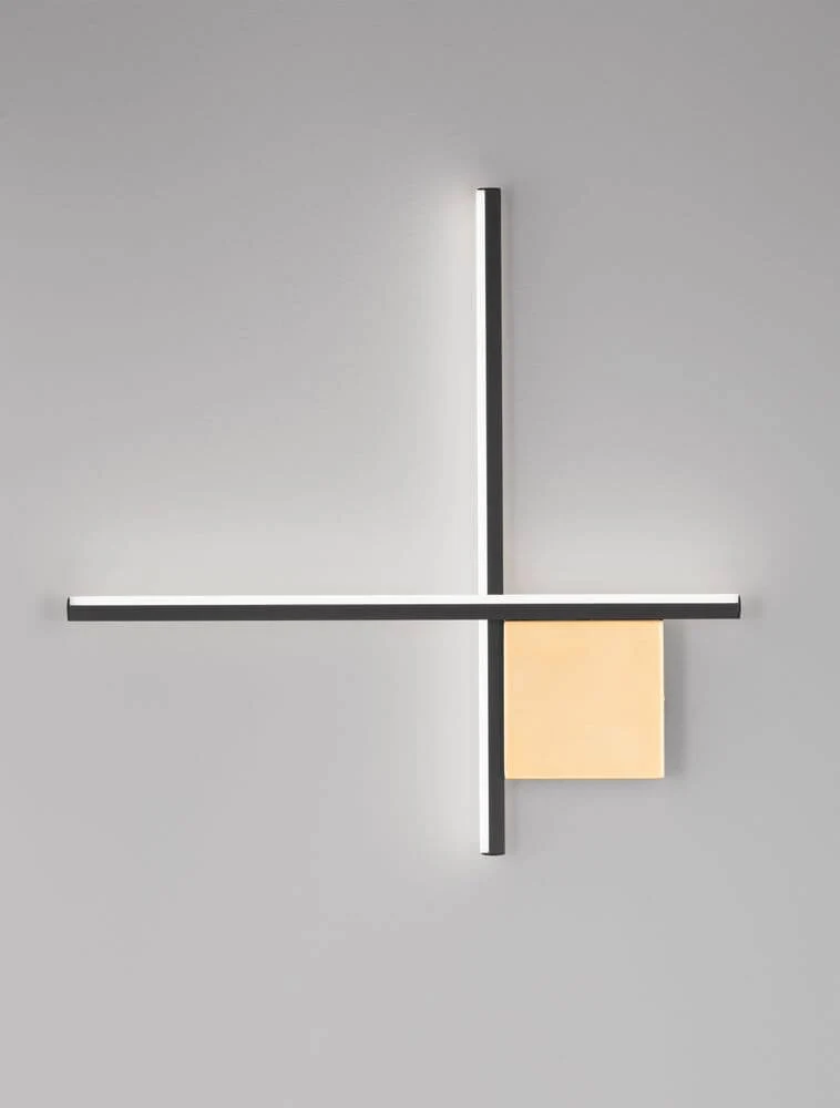 Cross LED Wandleuchte 50cm 2-flammig 2700K