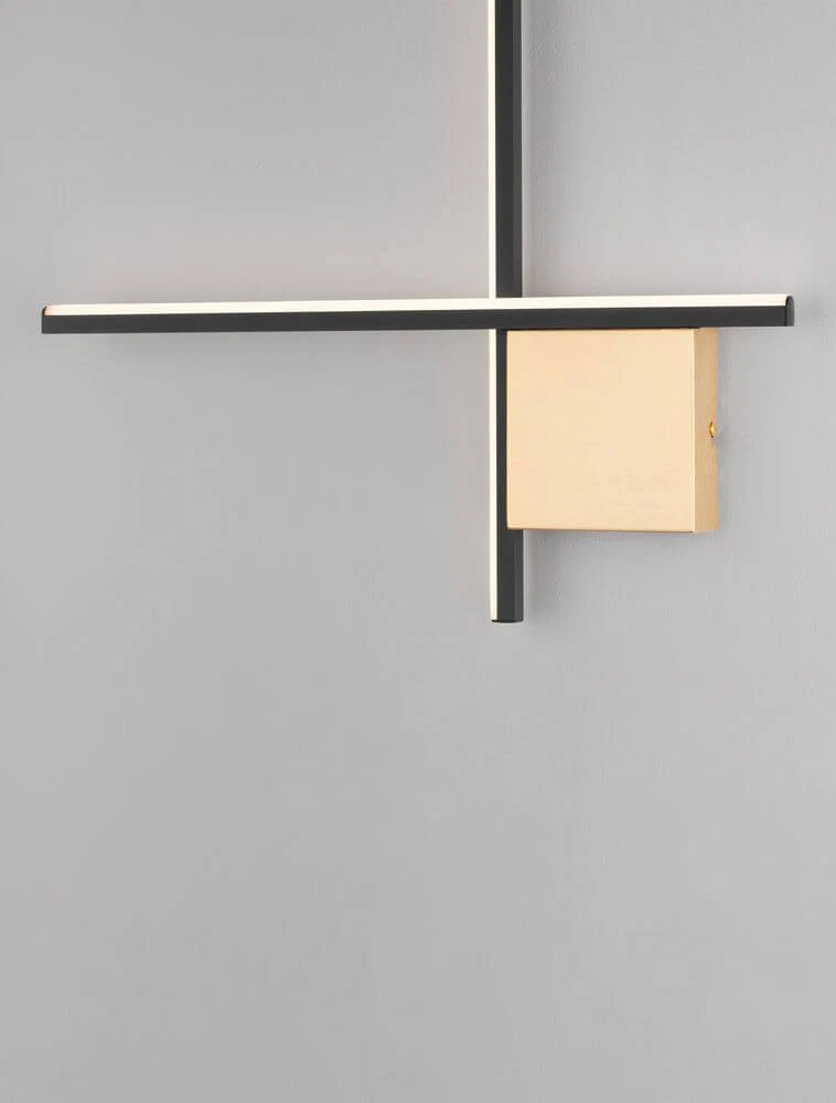 Cross LED Wandleuchte 50cm 2-flammig 2700K