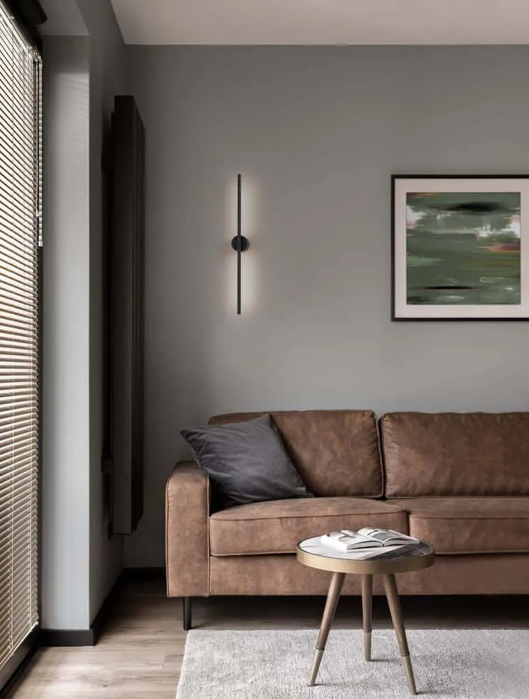 Aden LED Wandleuchte 3000K Schwarz
