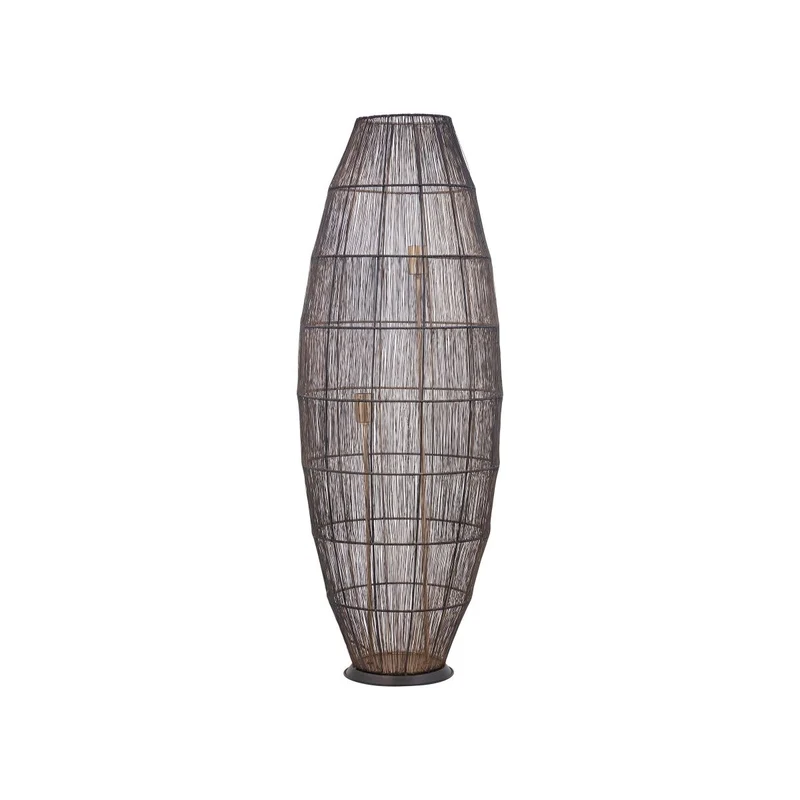 Stehleuchte – Schwarze Farbe, Eisen Material, Schlanke Form – Meilo | PTMD