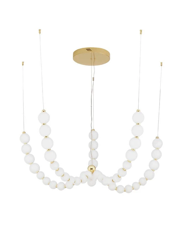 Perla LED Pendelleuchte 55-flammig Ø 118cm 3000K Gold