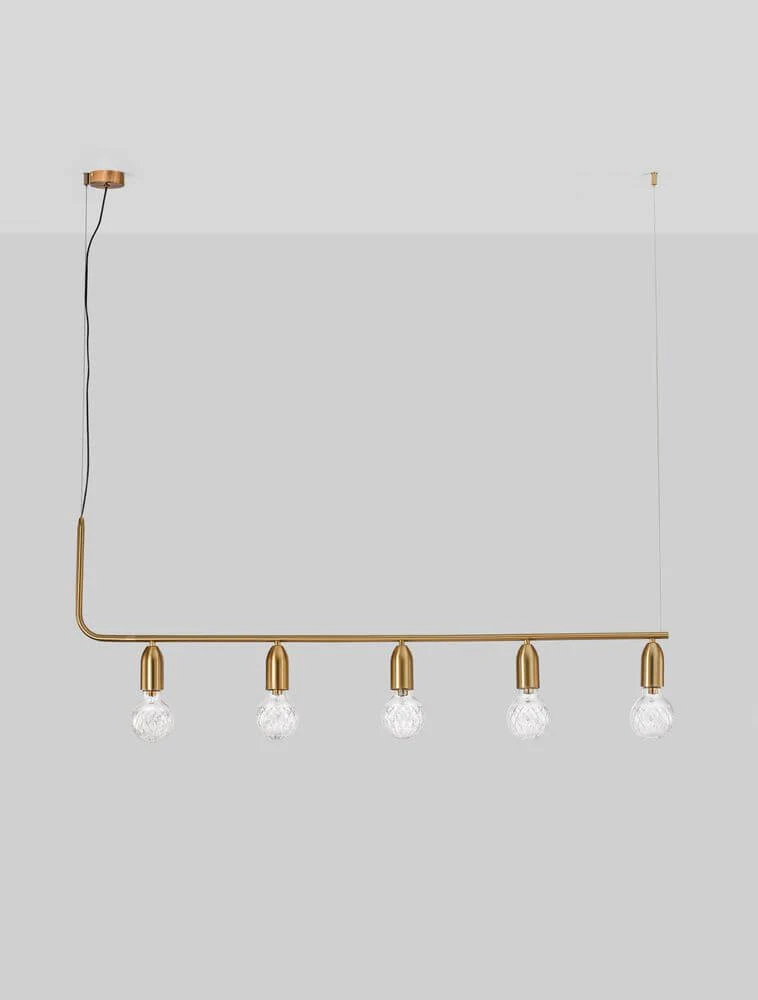 Veda Pendelleuchte 128cm G9 Horizontal 5-flammig