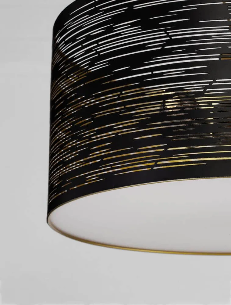 Zane Pendelleuchte Schwarz, Gold