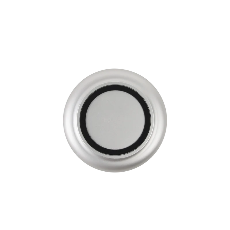 Windlicht aus eloxiertem Aluminium mit gebürstetem Ring und Glasaufsatz – Glow 08 | Kooduu