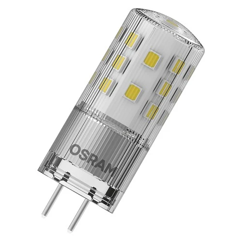 OSRAM LED Stiftsockellampe PIN 12V klar (ex 40W) 4W / 2700K Warmweiß GY6.35