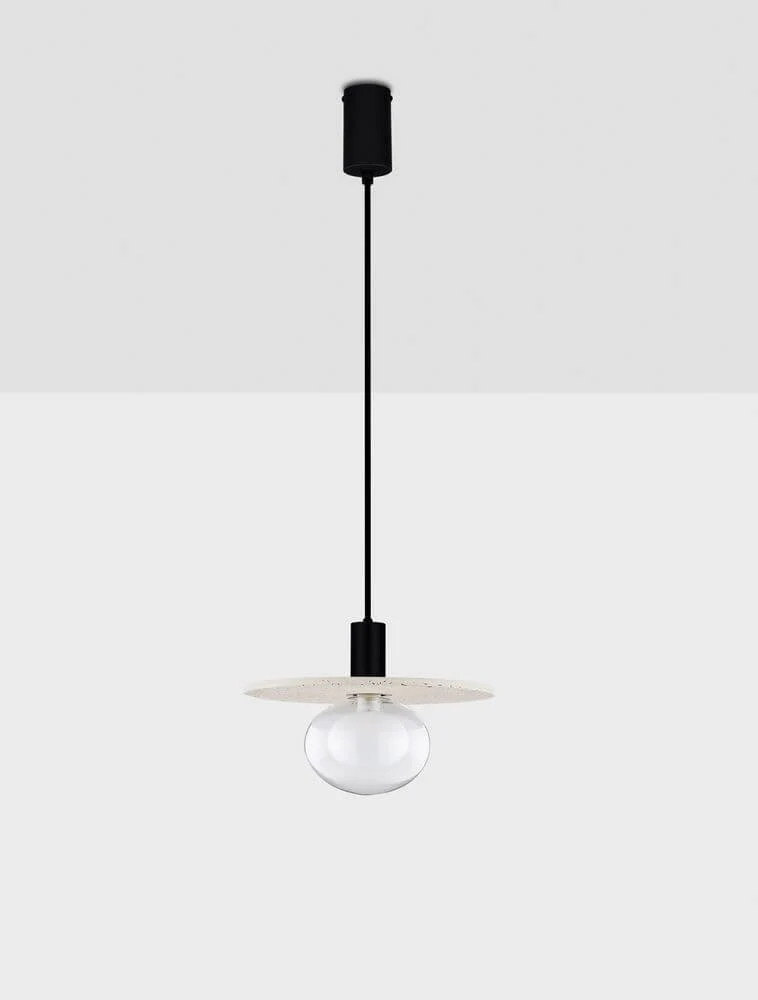 Vrahos Pendelleuchte G9 Ø 29,5cm Beton Beige