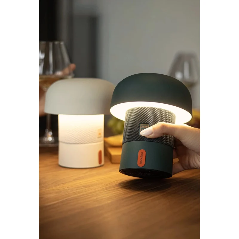 Lautsprecherleuchte mit tragbarem Design, dimmbarem LED-Licht und Kunststoffgehäuse – Sensa PLAY Mini | Kooduu