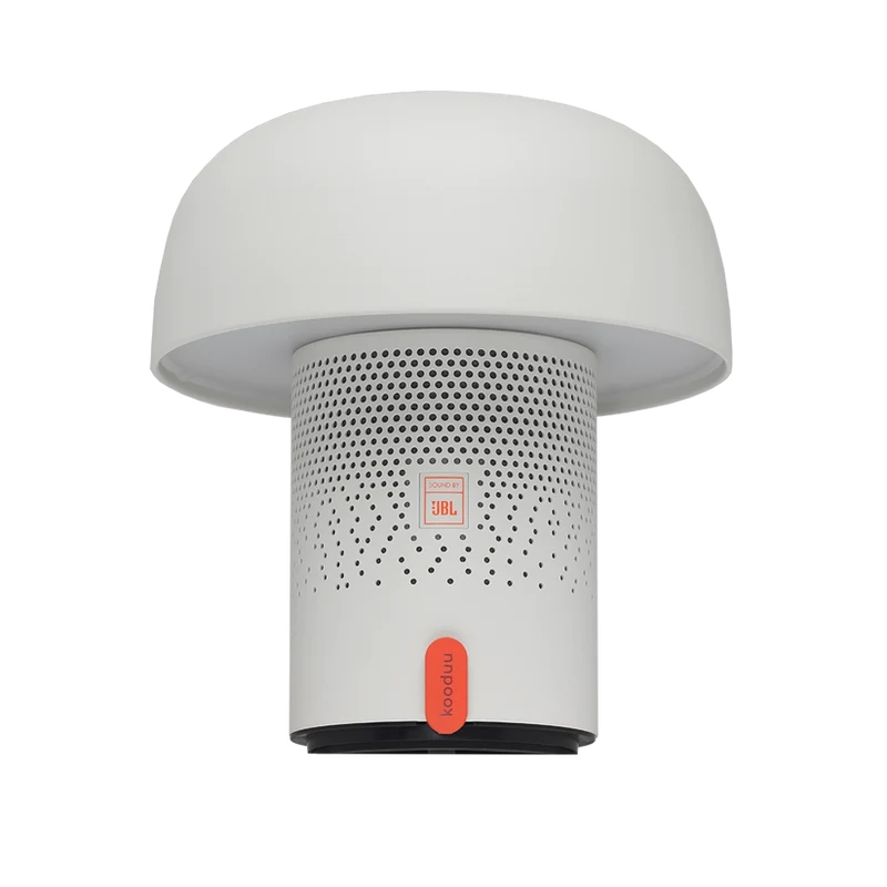 Lautsprecherleuchte mit pilzförmigem Design, dimmbarem LED-Licht und Ladestation – Sensa PLAY | Kooduu