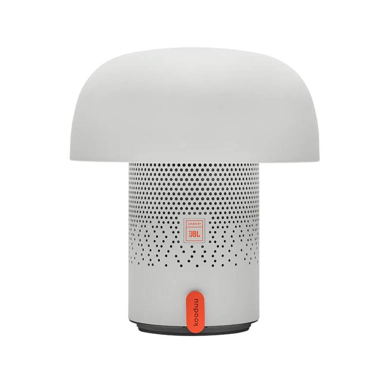 Lautsprecherleuchte mit pilzförmigem Design, dimmbarem LED-Licht und Ladestation – Sensa PLAY | Kooduu