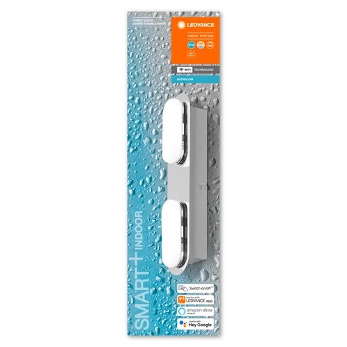 LEDVANCE Wifi SMART+ ORBIS DUPLO Bad LED Wandleuchte 30cm Tunable Weiß 15W / 3000-6500K weiß