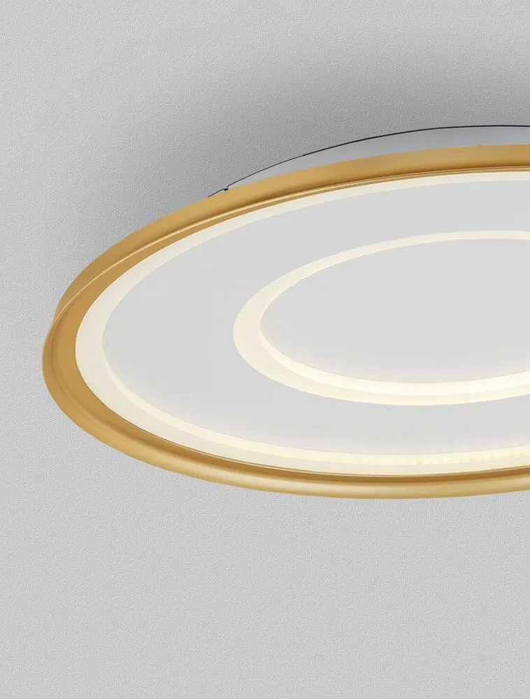 Figin LED Deckenleuchte 2-flammig 2700 5000K Weiß, Gold