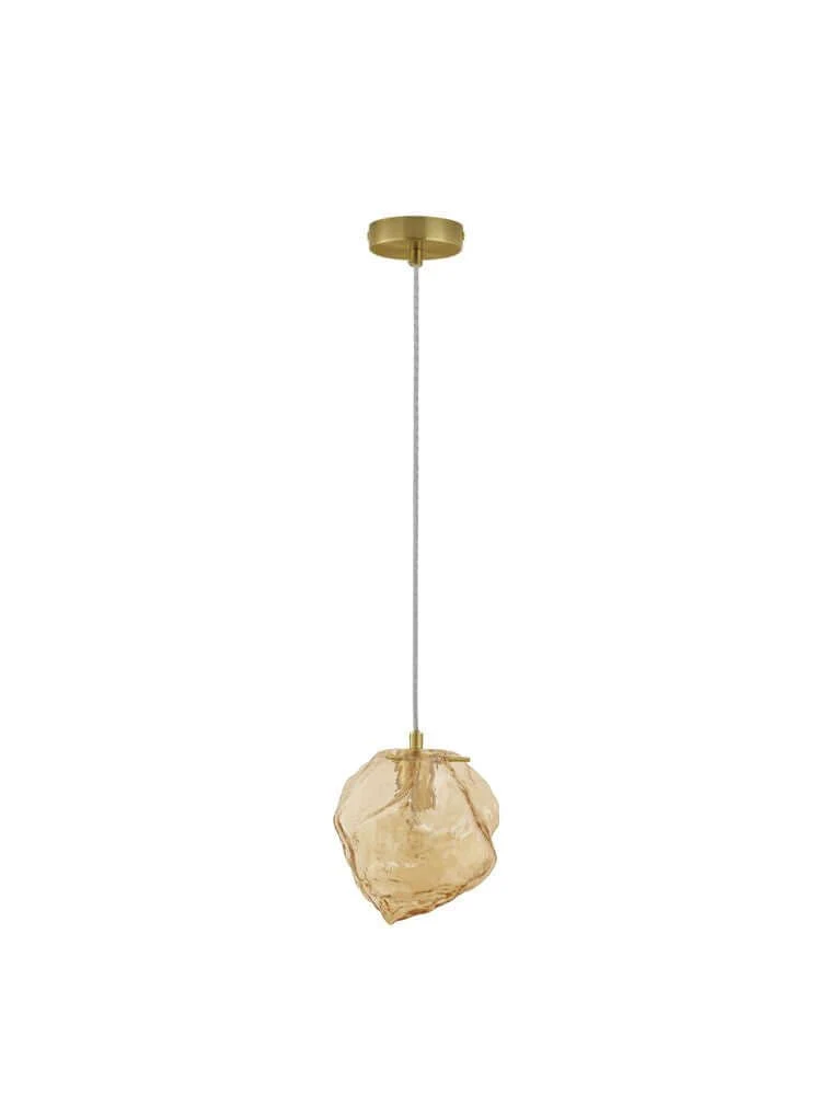 Odelle Pendelleuchte Ø 18cm Gold, Bernstein