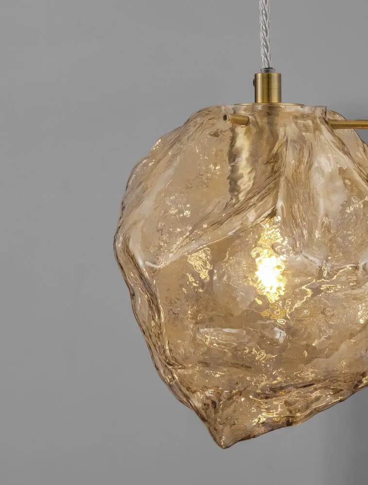 Odelle Pendelleuchte Ø 18cm Gold, Bernstein