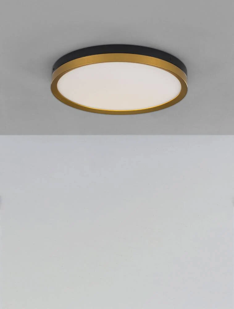 Cantria LED Deckenleuchte 3000K Schwarz, Gold