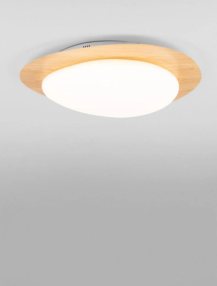Nimbus LED Deckenleuchte 3000K Holz, Weiß