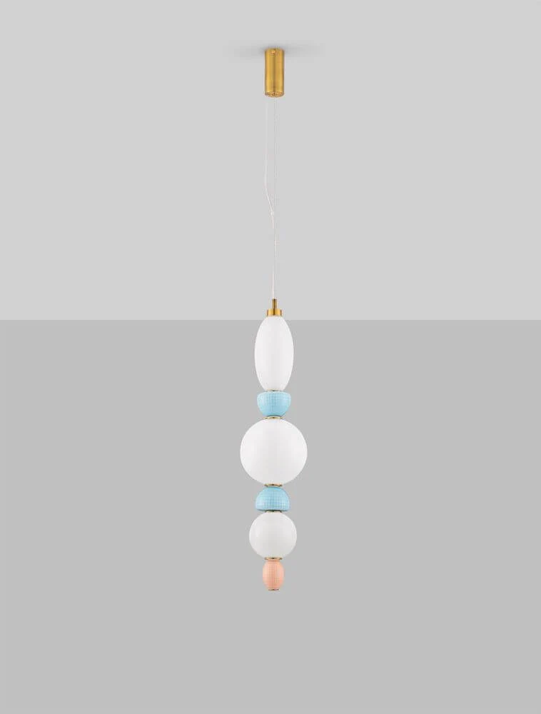 Obrie LED Pendelleuchte 3-flammig Ø 20cm 3000K Gold, Orange, Blau, Weiß
