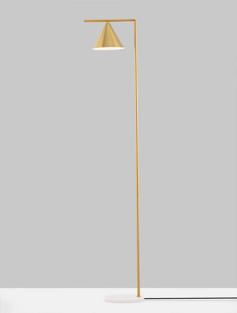 Sway Stehlampe Gold, Weiß
