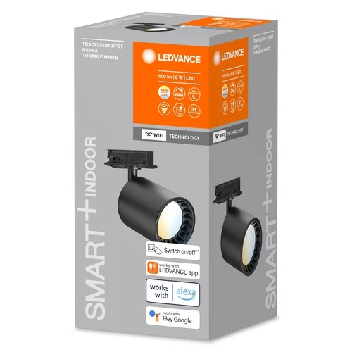 LEDVANCE SMART+ WiFi Tracklight Schienensystem Leuchte, schwarz, 8W
