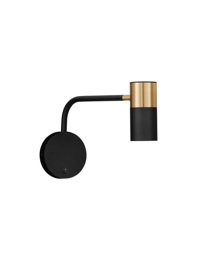 Pongo Wandleuchte Schwarz, Gold