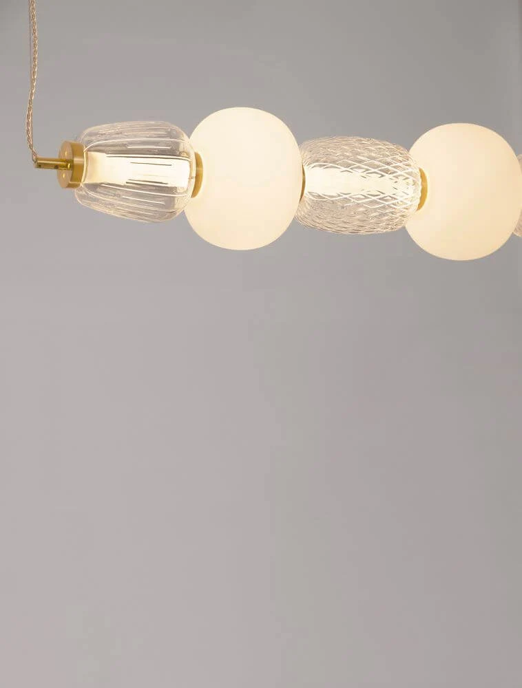Movil LED Pendelleuchte 7-flammig 3000K Gold