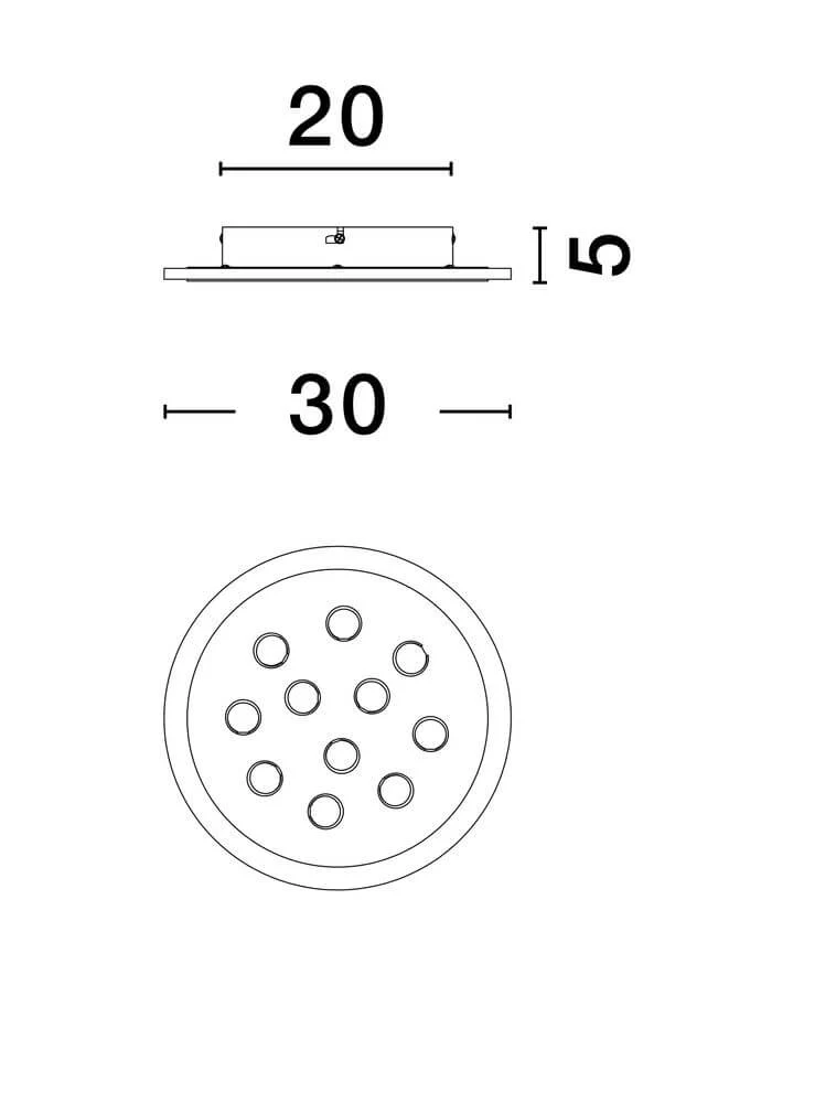 Astro LED Deckenleuchte 3000K Weiß