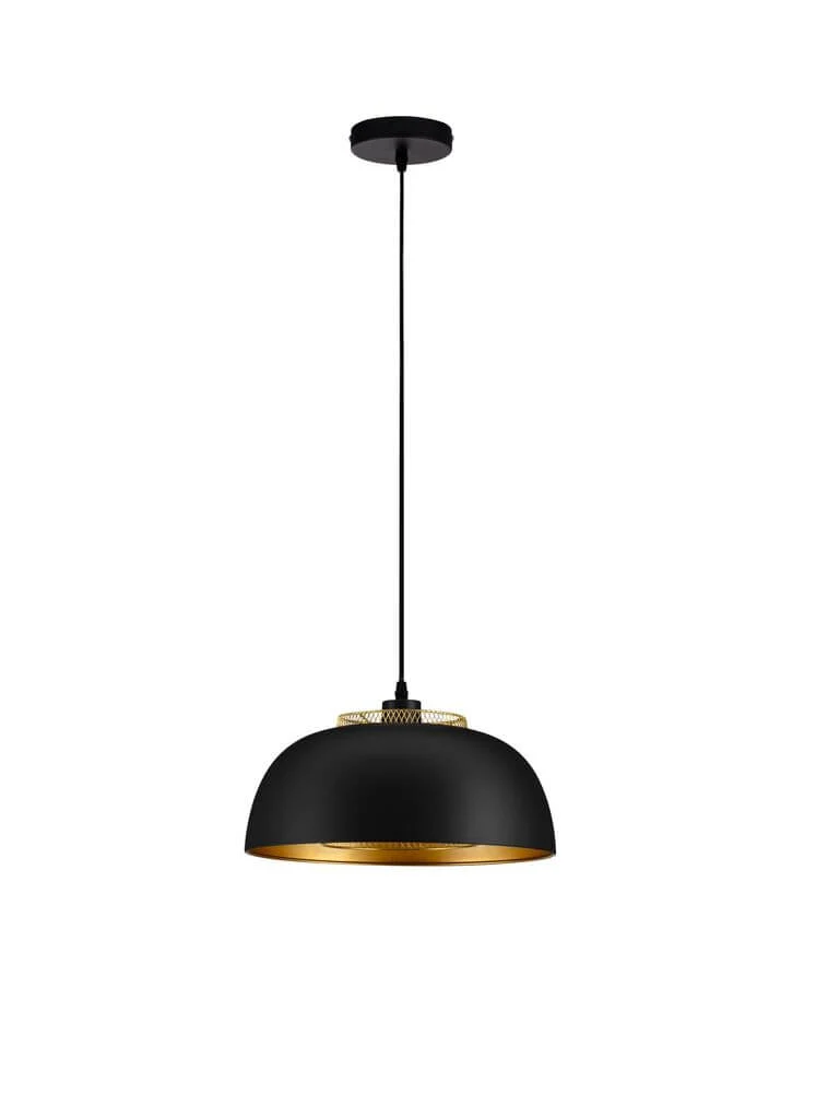 Sqube Pendelleuchte Schwarz, Gold