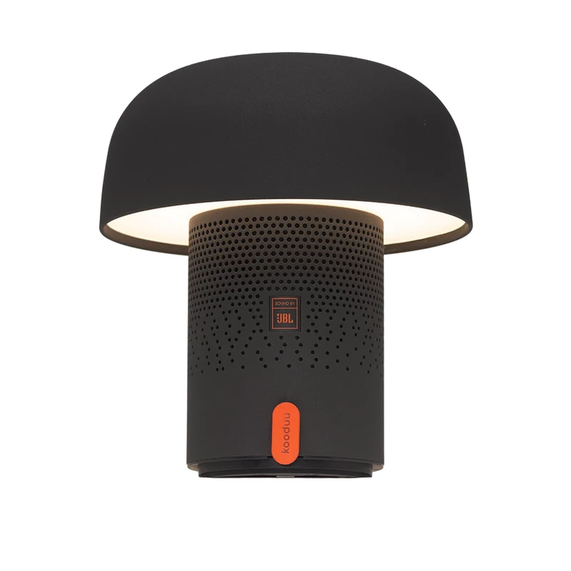 Lautsprecherleuchte mit pilzförmigem Design, dimmbarem LED-Licht und Ladestation – Sensa PLAY | Kooduu