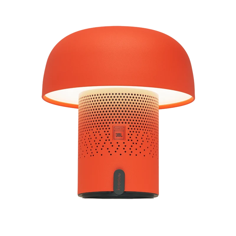 Lautsprecherleuchte mit pilzförmigem Design, dimmbarem LED-Licht und Ladestation – Sensa PLAY | Kooduu