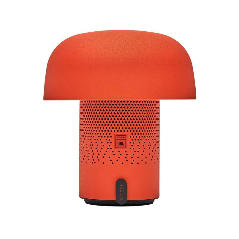 Lautsprecherleuchte mit pilzförmigem Design, dimmbarem LED-Licht und Ladestation – Sensa PLAY | Kooduu