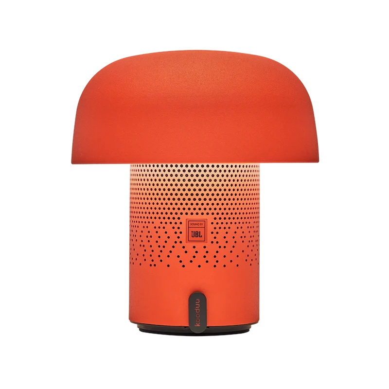 Lautsprecherleuchte mit pilzförmigem Design, dimmbarem LED-Licht und Ladestation – Sensa PLAY | Kooduu