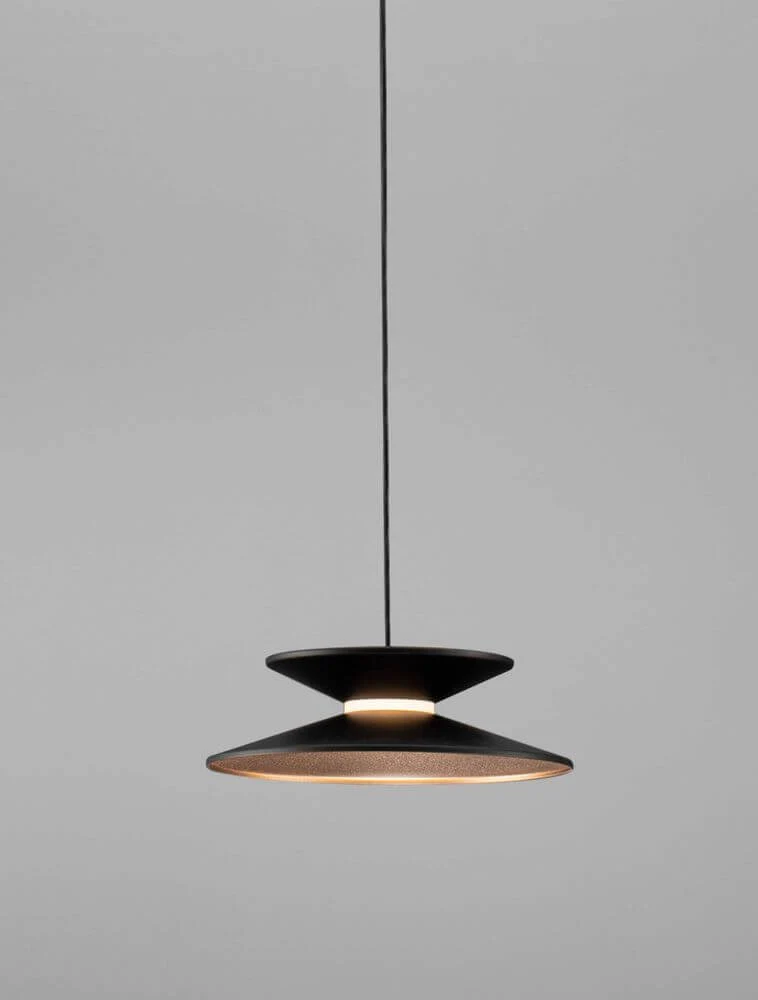 Morfi Pendelleuchte Ø 20cm 3000K Schwarz, Gold