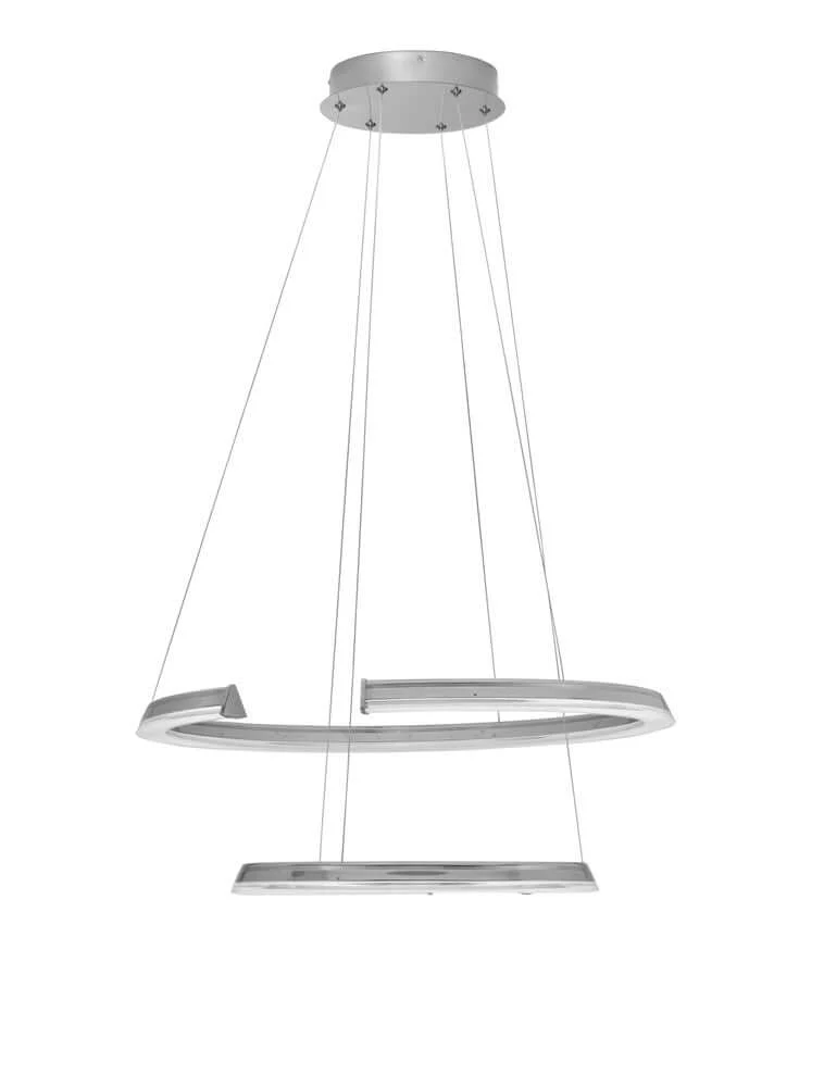 Elmo LED Pendelleuchte 2-flammig Ø 63cm 3500K Chrom