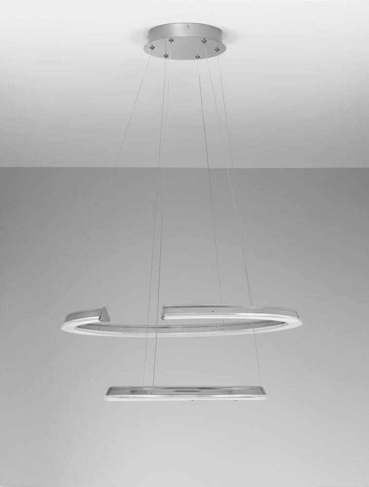 Elmo LED Pendelleuchte 2-flammig Ø 63cm 3500K Chrom