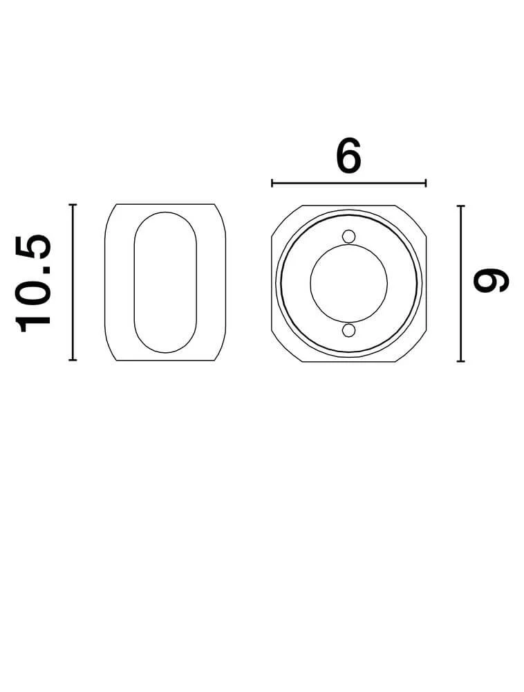 Elli LED Wandleuchte 3000K Schwarz, Braun
