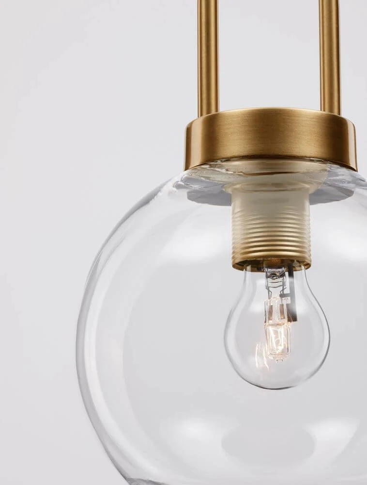 Irvine Pendelleuchte Ø 20cm Gold, Transparent
