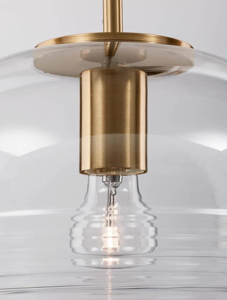 Maeve Pendelleuchte Ø 28cm Gold, Transparent