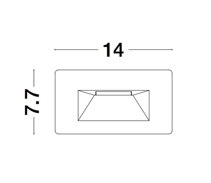 Cove LED Außenwandeinbauleuchte Horizontal 3000K Weiß IP54