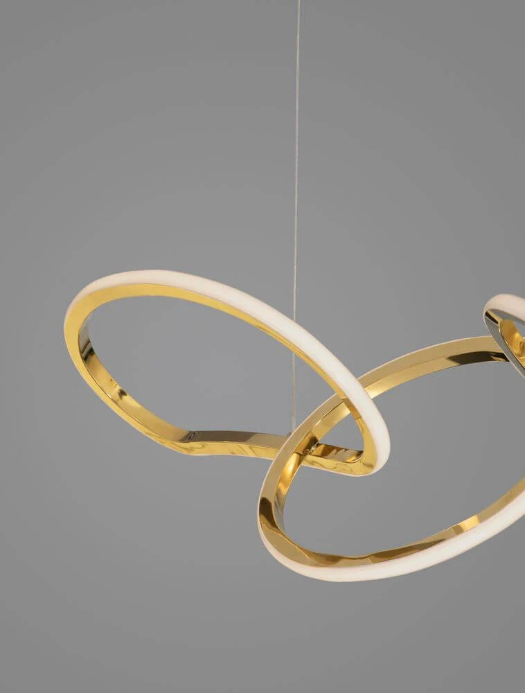 Girish LED Pendelleuchte 3-flammig 3000K Gold
