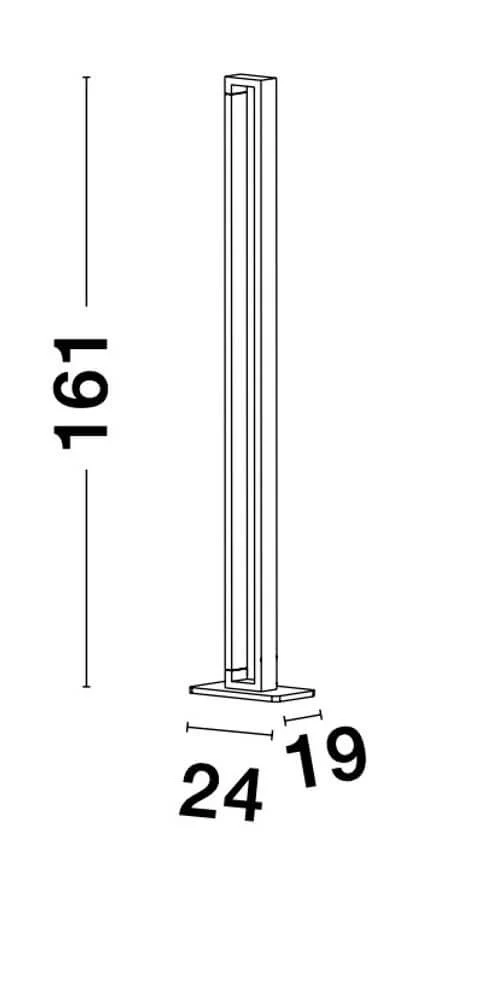 Line LED Stehlampe 3000K Weiß