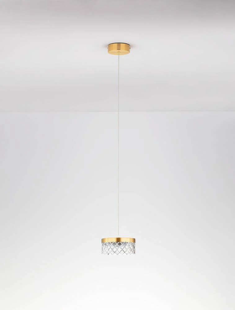 Bion LED Pendelleuchte Ø 15cm 3000K Gold