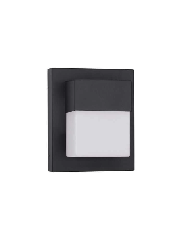 Leto LED Außenwandleuchte Quadratisch 3000K Schwarz IP65