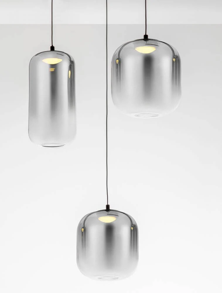 Aelia LED Pendelleuchte 6-flammig Ø 72cm Schwarz, Rauch