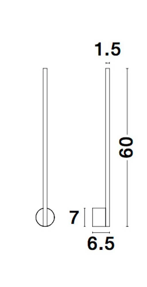 Aden LED Wandleuchte 3000K