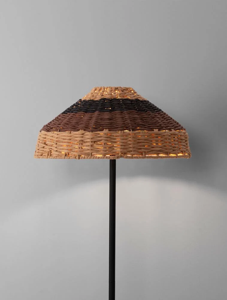 Caro Stehlampe Schwarz, Braun