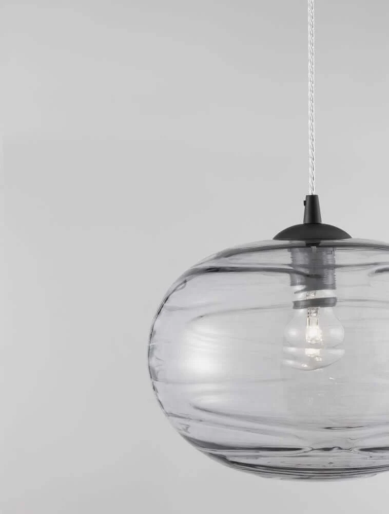 Evleen Pendelleuchte Ø 30cm Schwarz, Grau