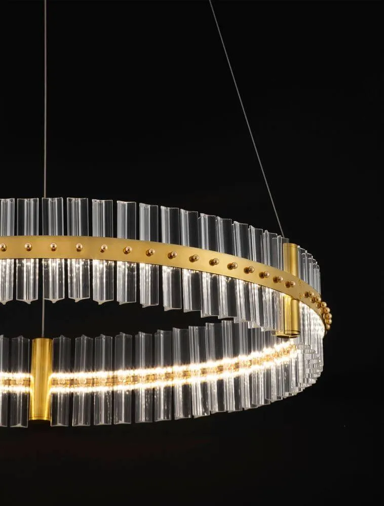 Kezo LED Pendelleuchte Ø 78cm 3000K Gold