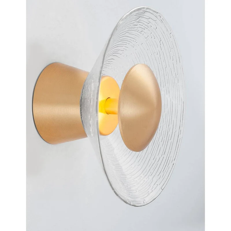 Nova Luce Esil LED Wandlampe Gold, Klar
